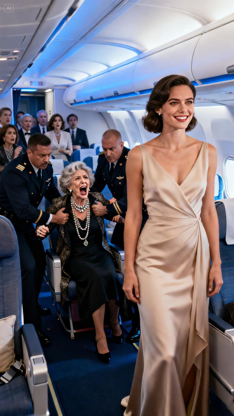 Je n’avais jamais dit à ma belle-mère que j’étais propriétaire de la compagnie aérienne. Elle a claqué des doigts dans le salon, exigeant que je porte ses bagages. « Tu es habituée au travail manuel », a-t-elle lancé avec un sourire narquois, me forçant à m’asseoir en classe économique pendant qu’elle prenait la première. L’avion a roulé sur la piste, puis s’est arrêté. Le pilote est sorti, est passé devant elle et m’a saluée. « Madame, nous ne pouvons pas décoller avec des passagers irrespectueux. » Je me suis levée et l’ai regardée. « Descendez de mon avion. Immédiatement. »