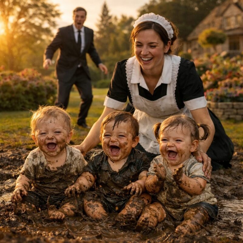 Le milliardaire a renvoyé la nounou pour avoir laissé ses enfants jouer dans la boue… jusqu’à ce qu’il découvre la vérité