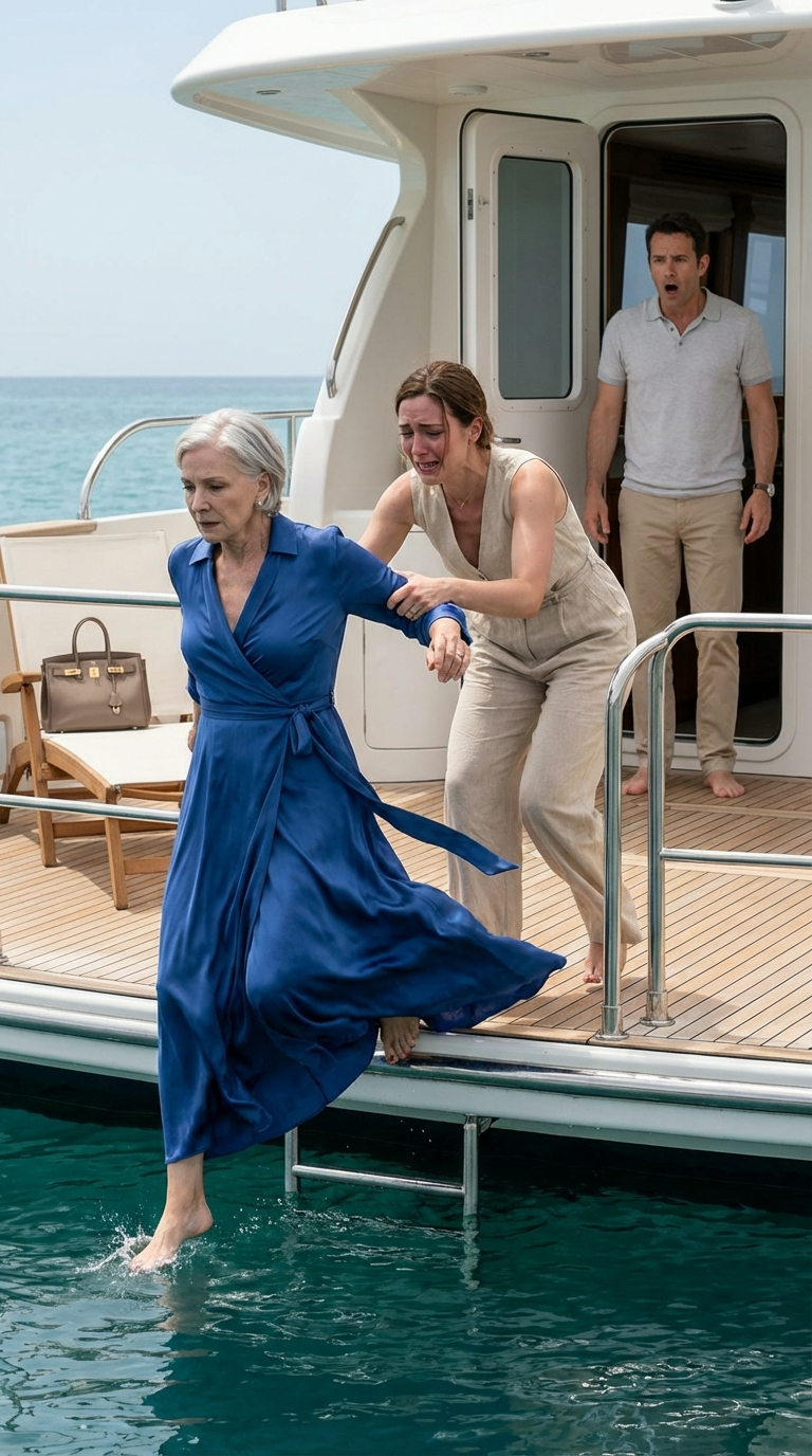 Ma belle-fille m’a poussé d’un yacht pour voler 3 000 000 000 $. Quand ils sont rentrés chez eux, je les attendais…