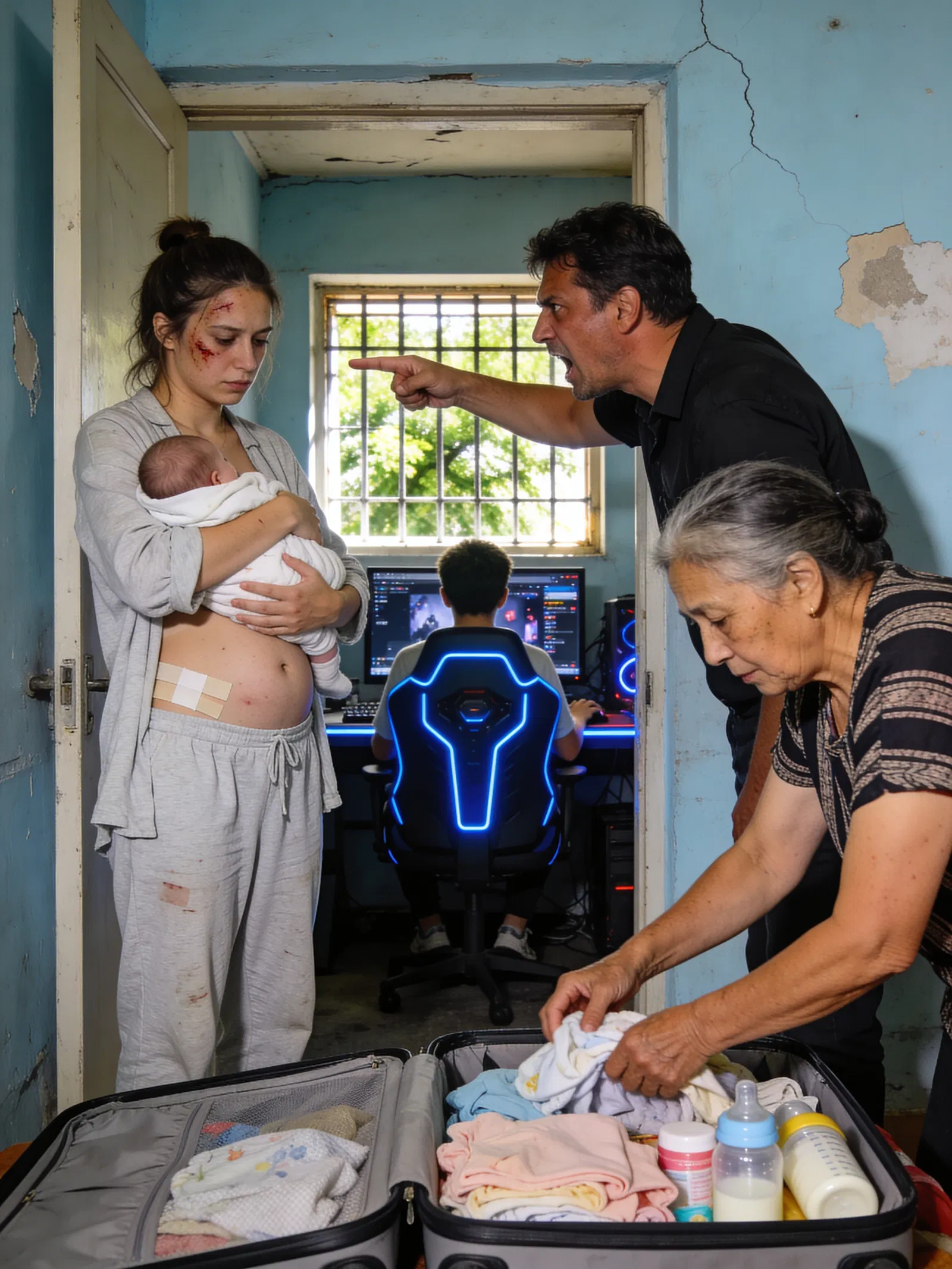 Mes parents m’ont mise à la porte deux jours après ma césarienne… parce que mon petit frère, un streamer en pleine ascension, avait besoin de ma chambre.