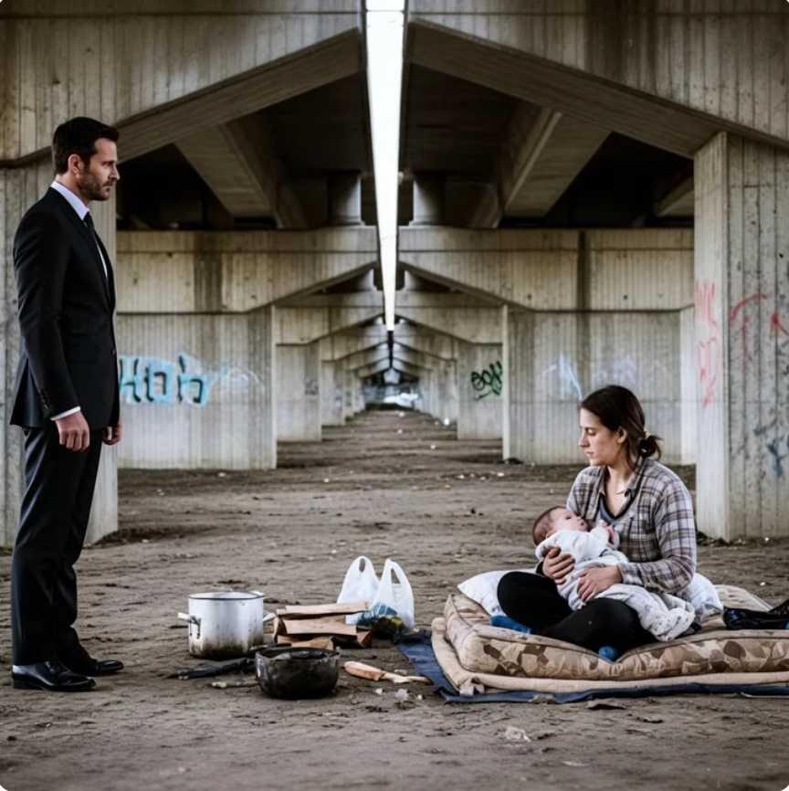 Un millionnaire découvre une mère célibataire et sa fille vivant sous un pont et prend une décision inattendue.