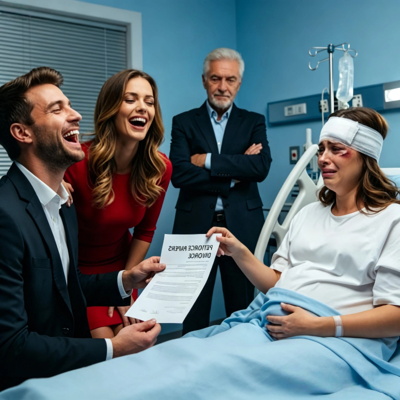 « Signez ici, alors que vous êtes encore dans votre lit d’hôpital.» Mon mari m’a demandé le divorce après mon accident, sans savoir que mon père possédait son entreprise.