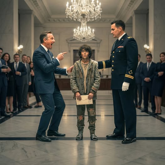 “Un banquier s’est moqué d’un pauvre garçon en public. Quelques secondes plus tard, un écran de 30,8 millions de dollars a réduit au silence toute la pièce”…