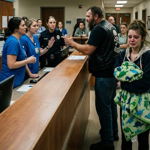 Tout le monde pensait que le motard allait semer le trouble, jusqu’à ce qu’il diagnostique l’état d’un enfant mourant avant même que les médecins ne le fassent…