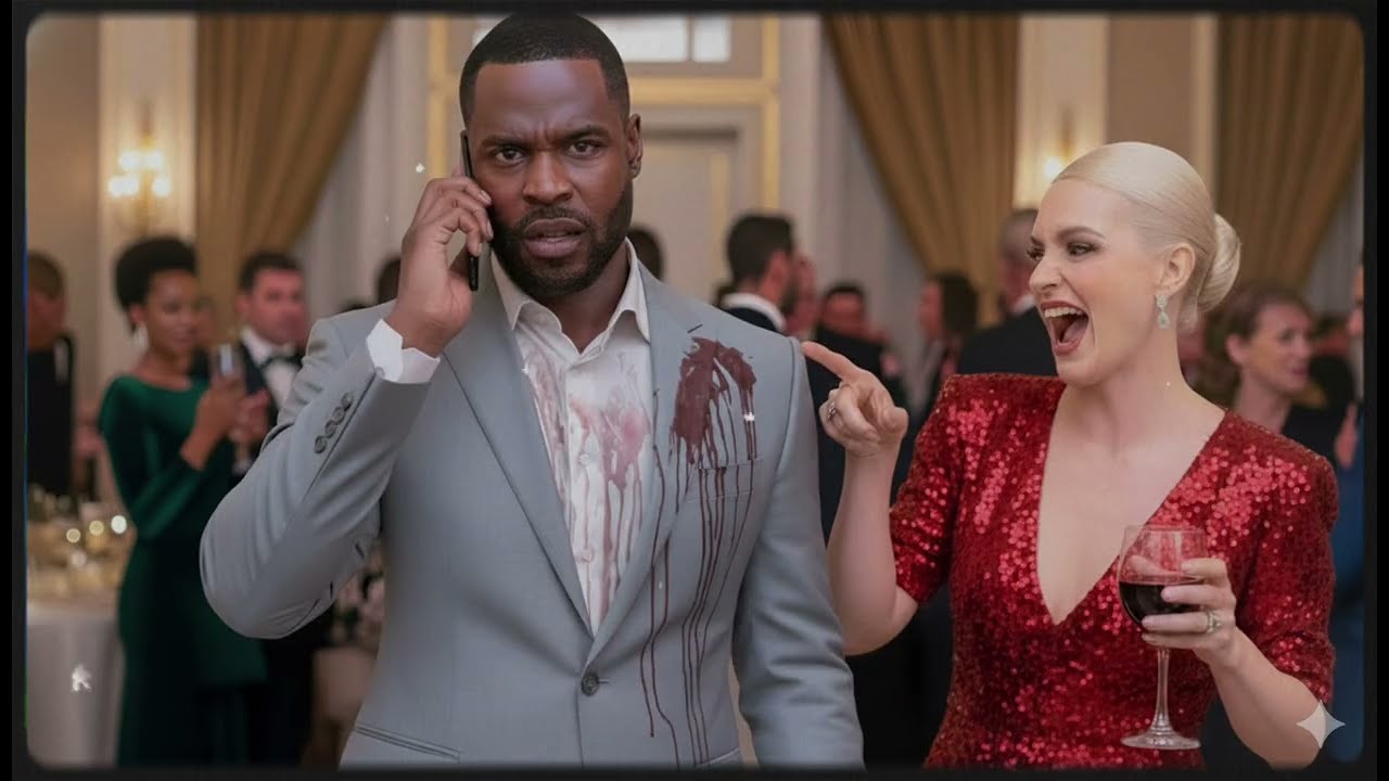 L’épouse d’un milliardaire a jeté du vin sur un noir — 1 minute plus tard, il a détruit leur empire.