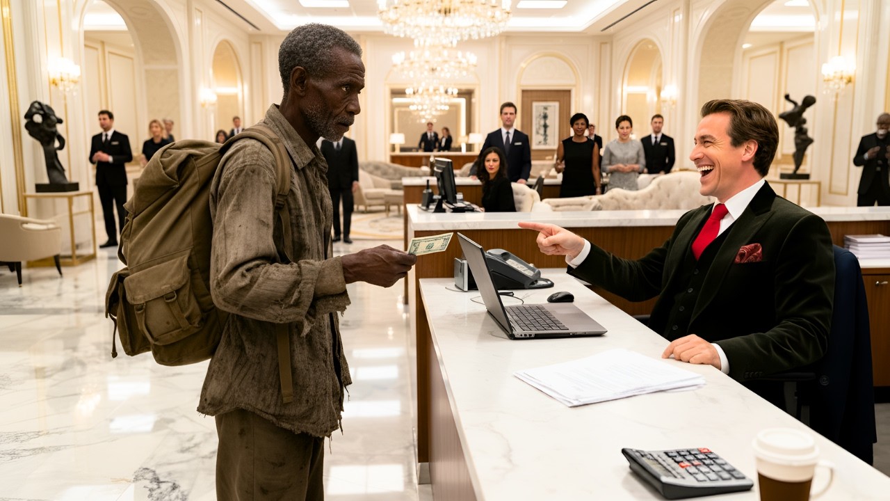 Je veux juste une chambre” — ils rigolent… jusqu’à ce qu’il révèle son identité