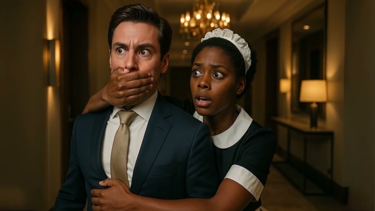 Un millionnaire rentre tard, sa femme de ménage noire lui ordonne silence… puis le choc total….