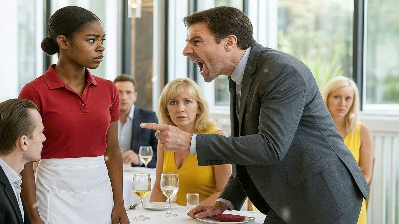 Le milliardaire gronde la serveuse noire, sa réplique fait taire la salle