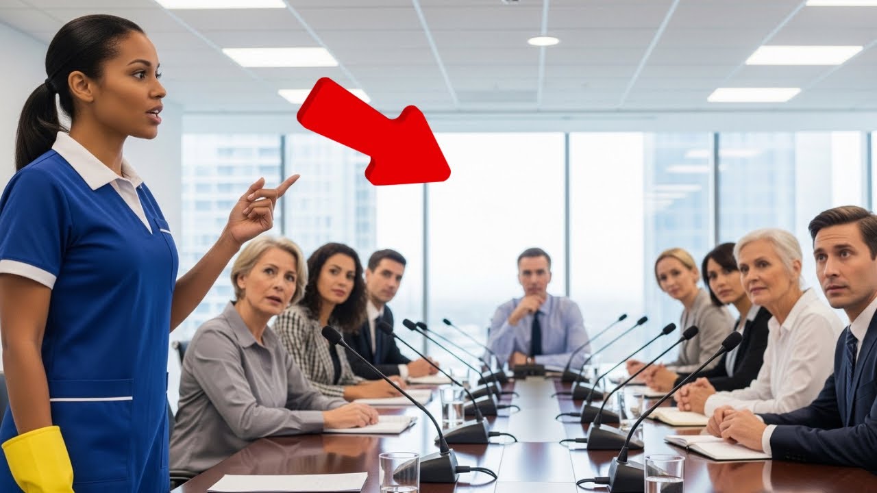 ” LAISSEZ MOI TRADUIRE ! ” A Dit La Femme De Ménage Pour Sauver Son Patron Absent De La Réunion…..