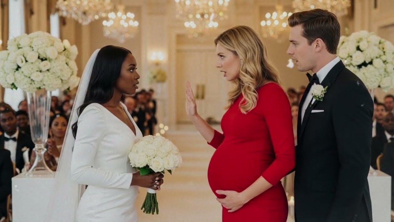 La maîtresse interrompt le mariage; la femme prend les alliances, l’acte, puis s’en va