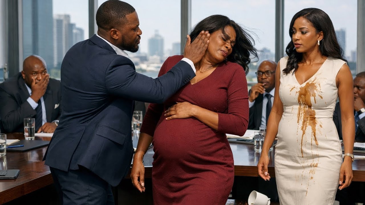 Il gifle sa femme enceinte devant tous… ignorant qu’elle est la femme qui possède l’entreprise !