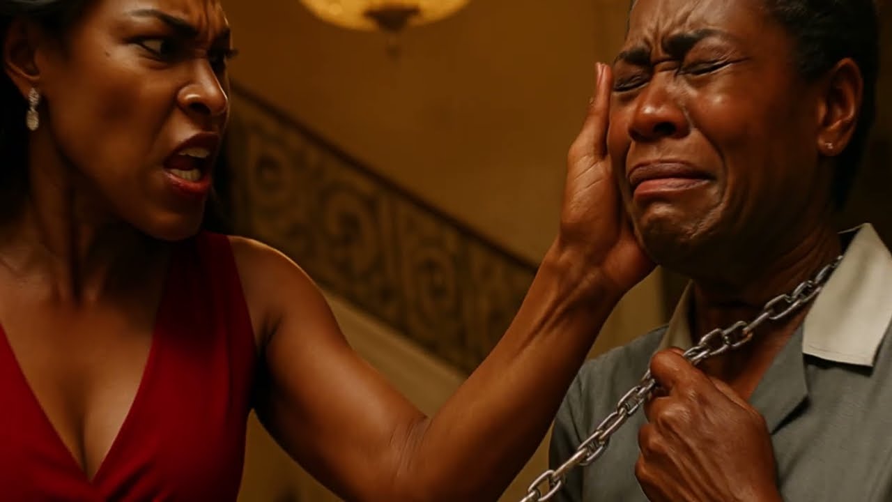 Il surprend sa femme en train de traîner une chaîne autour du cou de la domestique…