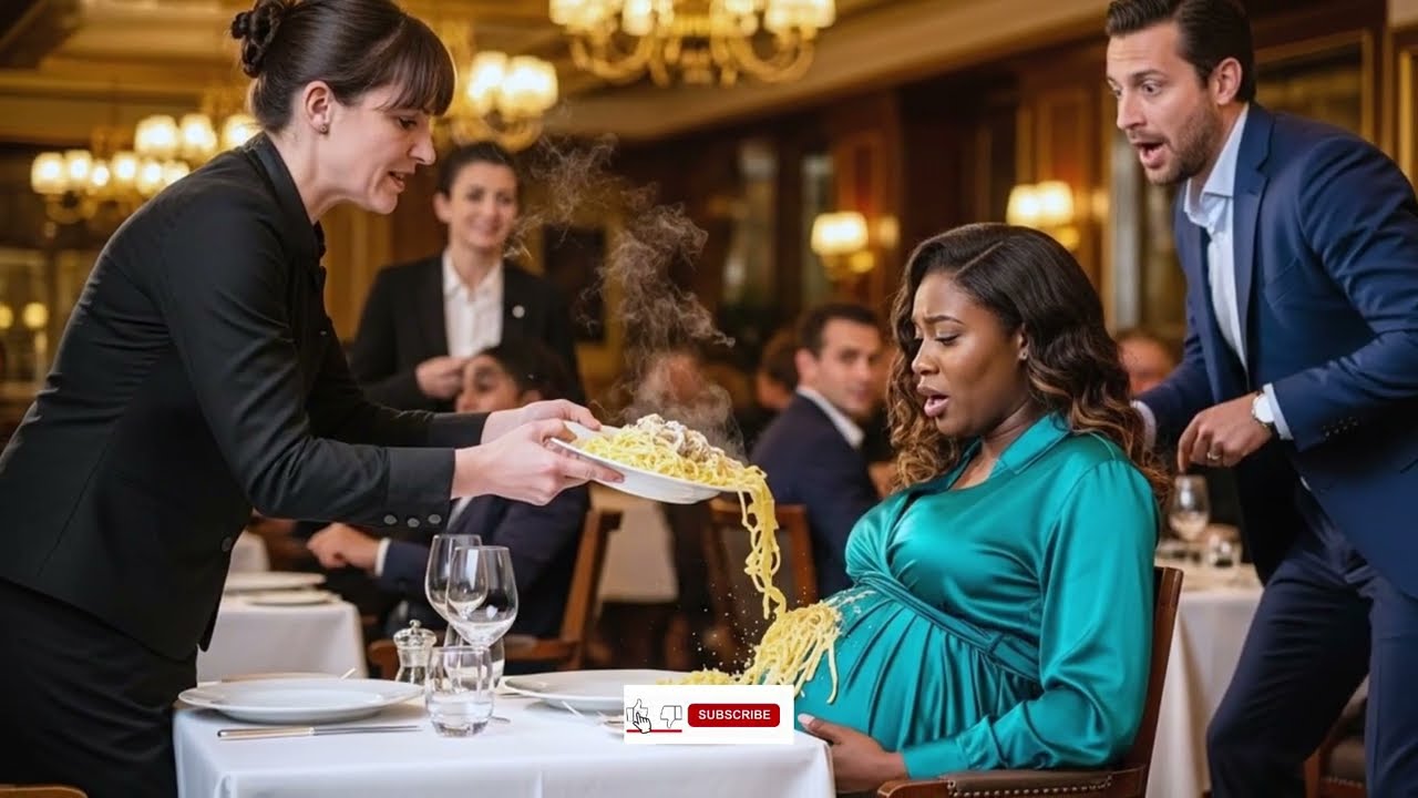 Une femme noire enceinte reçoit des pâtes brûlantes d’une serveuse — sa réaction choque tous