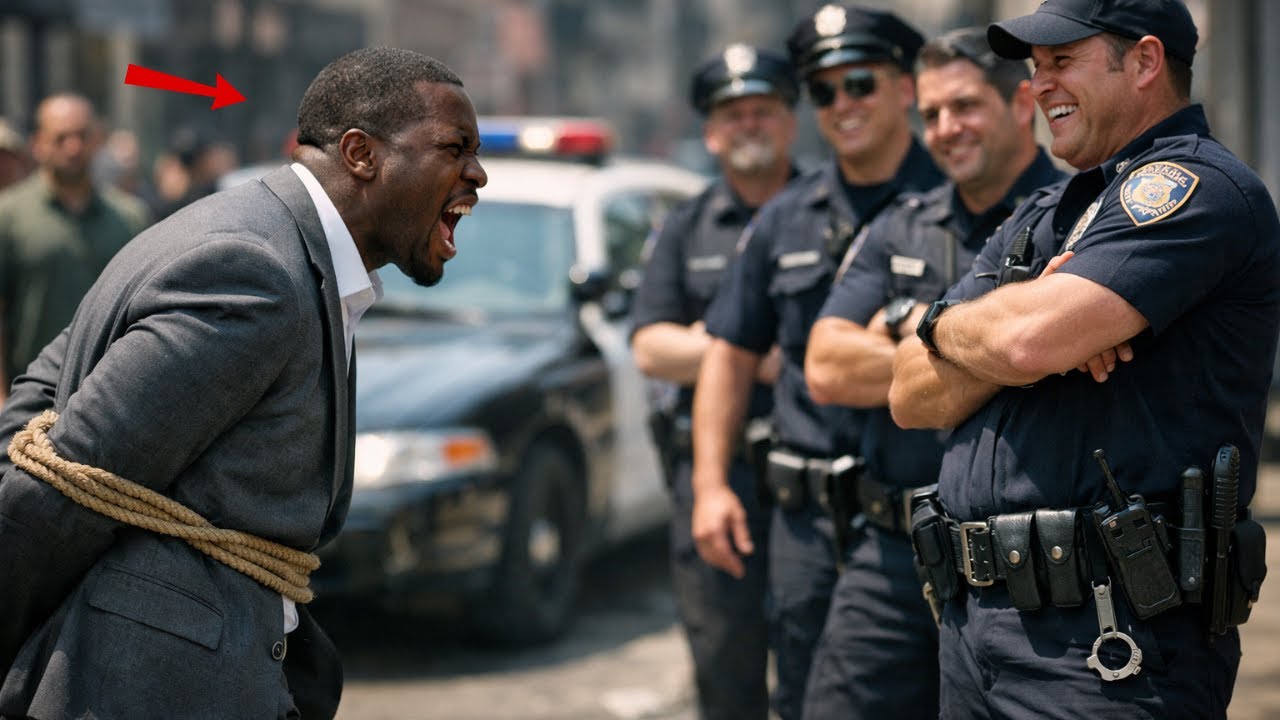 Poliziotti bianchi legano un uomo nero a un palo per divertimento senza sapere che era il nuovo capo