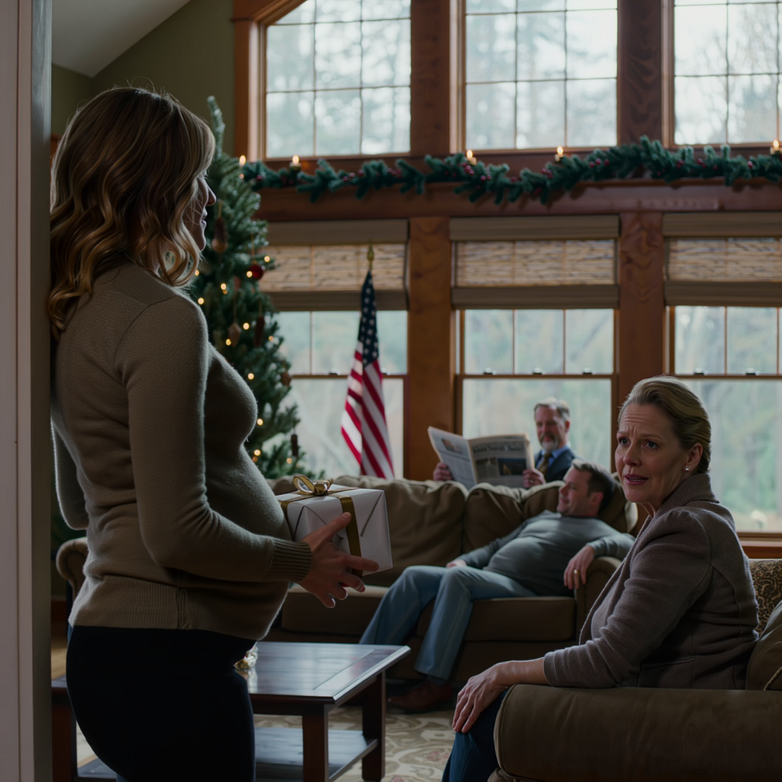 クリスマスの朝、クリスマスツリーとシナモンの香りに包まれながら、震える手で妊娠を告げ、抱擁を待っていた。母は唇を歪め、「あなたの夫はふさわしくない」と言って私との縁を切ると言い放ち、遺言から私の名前を消した。そして、まるで他人のように私を扱った。私は3秒間じっと立ち尽くし、プレゼントの箱をテーブルに置き、背を向けて出て行った。3時間後、母が蓋を開けると、叫び声が響き渡り、家全体が凍りついた。