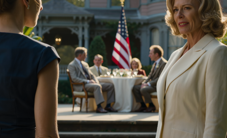 ヴァネッサが両方の家を相続すると発表したパーティーで、義母は私を嘲笑った。「マーサ、あなたはただのハイヒールを履いた使用人よ」。私は反論しなかった。書斎で秘密を抱え、黙っていた。拍手の中、弁護士が現れると、私は彼女を見て、たった一言だけ言った。