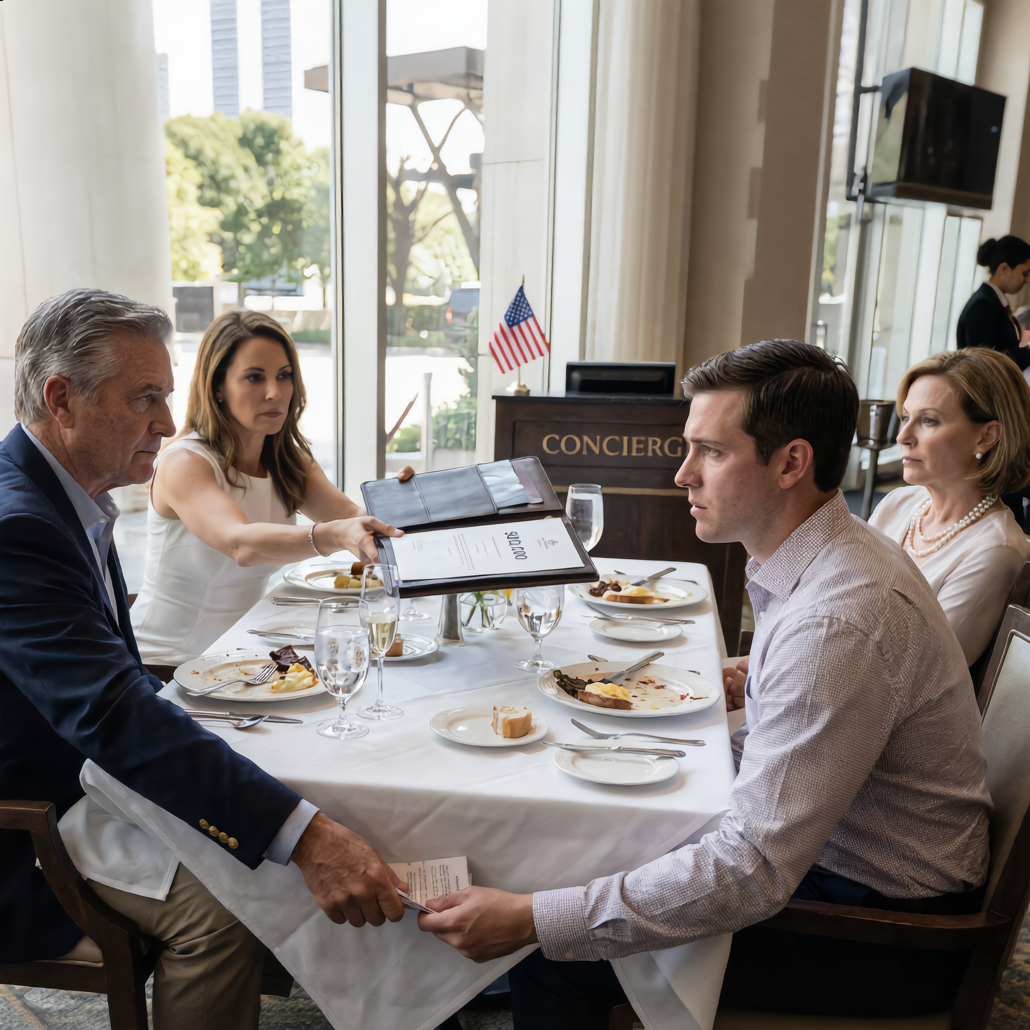 信じられないでしょうが…息子の新しい婚約者が日曜日の昼食時に豪華な結婚式のために50万ドルを要求してきたんです。すると息子がこっそりメモを渡して、「お父さん、彼女は詐欺師だよ。助けて！」と言ったんです。私はただ微笑んで、たった二言だけ言いました…。