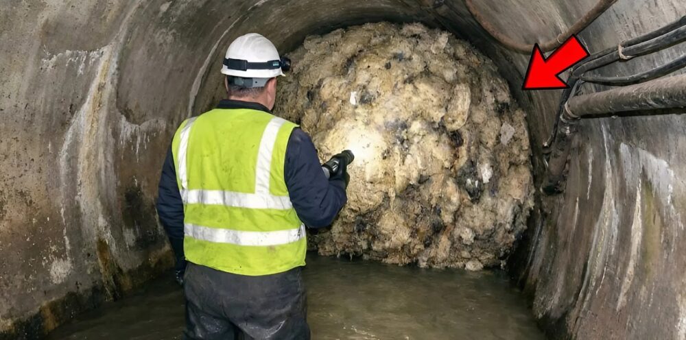 我們下到雨水井裡，以為只是清理另一個堵塞物。