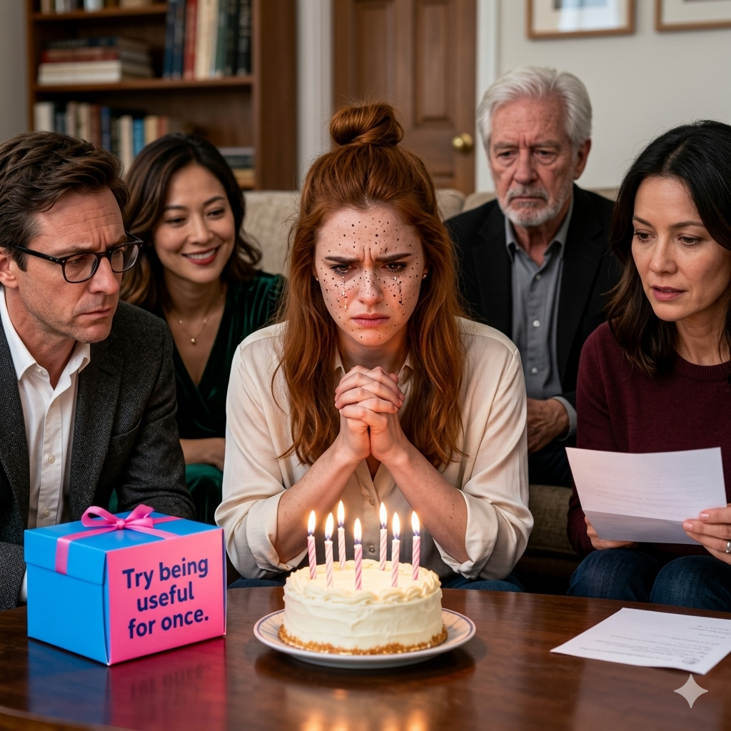 生日那天，家人送我一個空盒子，然後笑了。他們以為羞辱我會是當晚的亮點。他們從沒想到我帶來的信會摧毀他們埋藏數十年的家族秘密。我母親手上的信並不帶有情感。這並不戲劇化。這是事實。家庭溝通工作坊