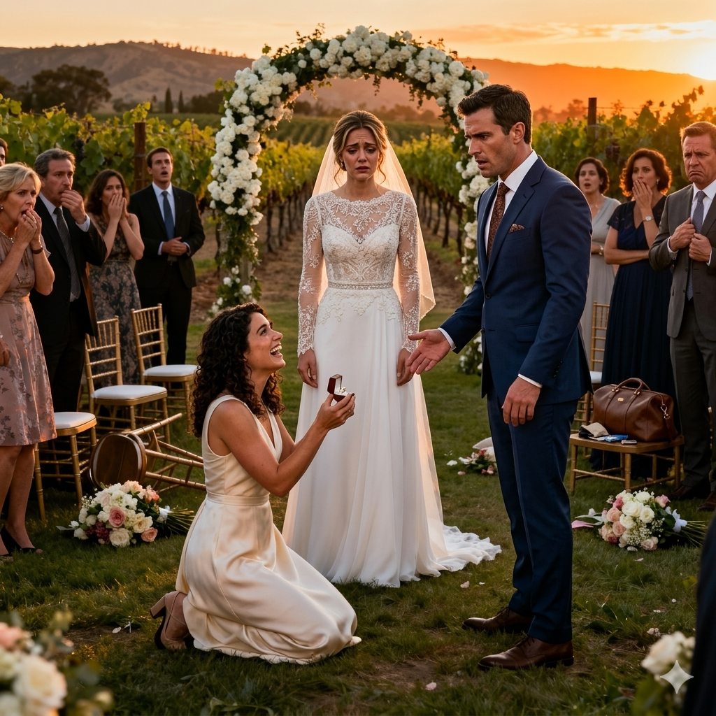 我繼姊在我自己的婚禮上向我未婚夫求婚——他答應了。兩個月後他們結婚了，而我家人則叫我「放下」。多年後，她帶著一無所