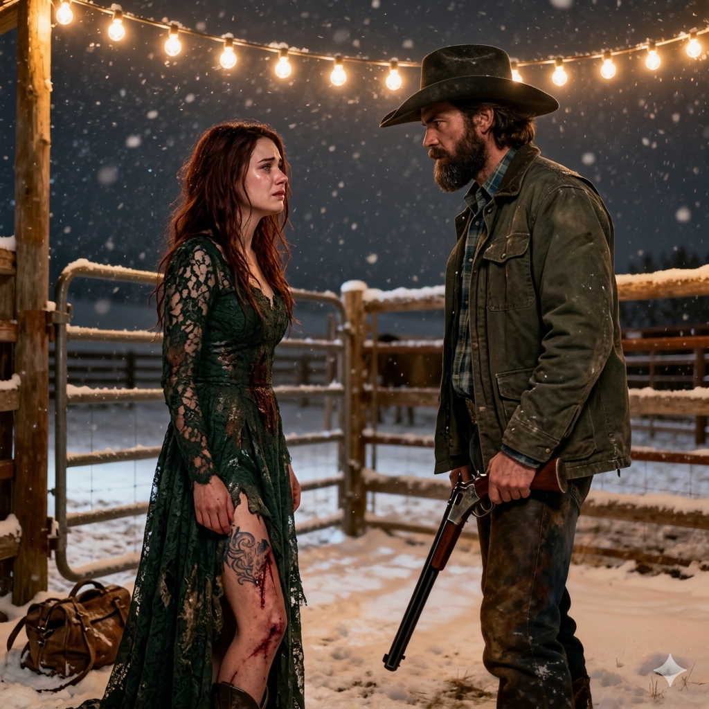 他在平安夜娶了一位逃跑的美女……但當他看到她大腿上的疤痕時，他知道這不是愛——這是戰爭。