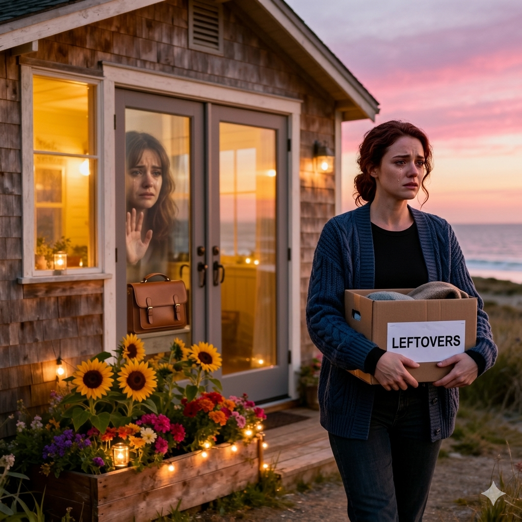 我媽媽把房子交給我弟弟，還說那是「祝福」。然後她遞給我一個標有「剩菜」的盒子。裡面是烤焦的吐司。「很適合你，」叔叔笑著說。我什麼也沒說——直到我丈夫站起來，把鑰匙塞到我手裡，說：「這裡現在是你的新家了。」