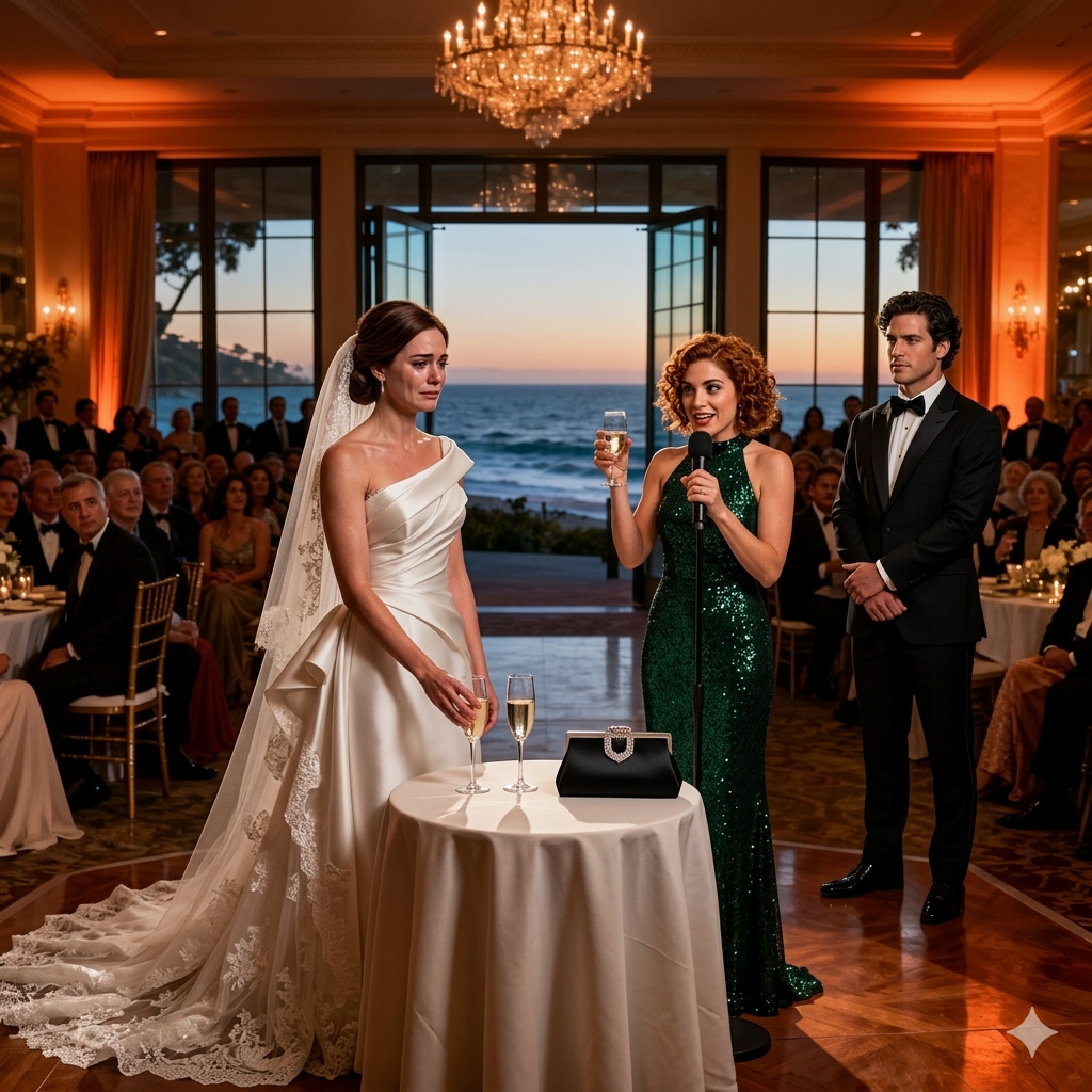 她在我人生中最重要的一天下毒，還以為能全身而退。我讓她說話，讓她微笑，然後讓她喝。