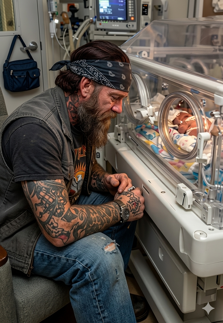 近七週以來，一位沉默寡言、身上紋著紋身的摩托車手一直拒絕離開新生兒加護病房的等候室，等待一位並非他親生的脆弱女嬰——但當醫院保安最終將他戴上手銬強行帶走時，4號病房內的監護儀突然開始出現異常反應，令醫生們百思不得其解：這個陌生人與這個正在與死神鬥的小生命有什麼關聯？