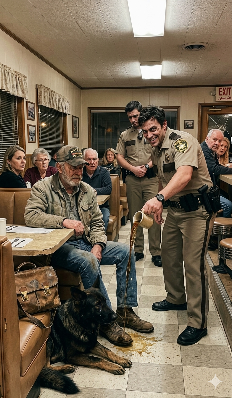 當一名警員故意將熱咖啡灑在一位獨自坐在小鎮餐館裡的陌生人腳邊時，所有人都以為會爆發爭吵——但男子的冷靜反應以及隨後發生的事情，讓整個餐廳的人都開始懷疑他究竟是怎樣一個人。