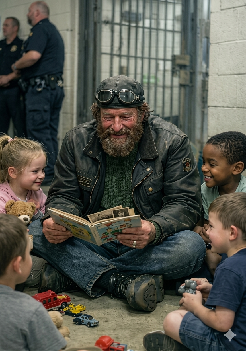 近七年來，獄警們每個月的第一個星期六都會看到同一輛老舊的摩托車駛入斯通里奇懲教中心——然而，騎車人從未探望過任何囚犯，也從未在登記簿上簽名，而每個孩子都在等待他的真相，甚至會讓經驗豐富的獄警質疑救贖的真正含義。