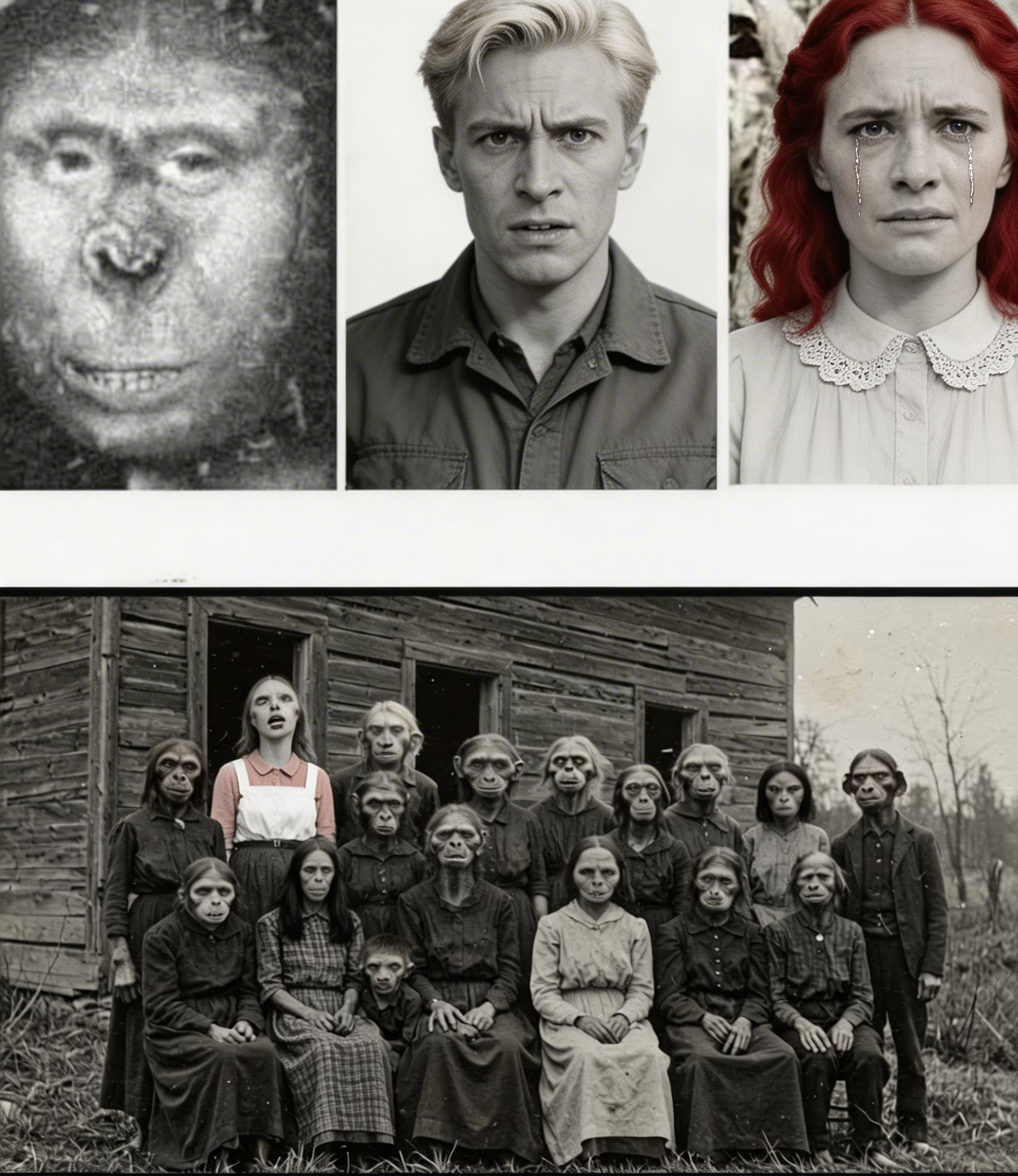 9世代にわたる動物との交配を経て、彼らの血統はもはや人間とは似ても似つかないものとなった。