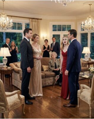 我丈夫帶他的新女友回家來代替我——所以我也帶了一位客人……但是當我的客人走上前時，那位女士臉色蒼白，手中的酒杯掉在地上，低聲說了一個詞：“維克多”