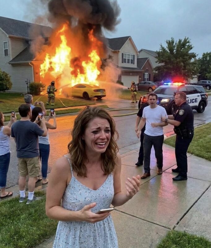 為了慶祝結婚紀念日，我那億萬富翁父母送了我一輛跑車。第二天，我先生來到我的辦公室，要回車鑰匙，說：「這輛跑車是我的。」我拒絕後，他怒氣沖沖地離開了辦公室。幾個小時後，他打電話過來，笑著說：「我把你的夢想跑車燒了。」我趕緊趕回家，但到家後，我卻忍不住大笑起來，因為他燒掉的那輛車是…