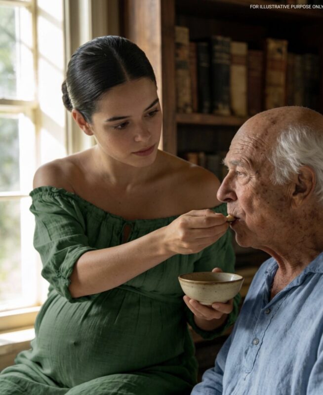 我為了保住鄰居的房子嫁給了他，他已經80歲了……後來我懷孕了，他家人因為血緣關係來了。