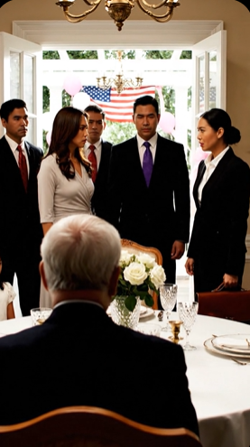 父は祖父のダイニングルームでシャンパングラスを掲げ、私の寝室が保育室に改装されると発表し、そして新しい玄関の鍵をまるで時々来る客のように私の手に落とした。