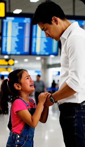 男性は飛行機に乗ろうとしていたとき、小さな女の子が泣きながら彼の方に走ってきた。 —ごめんなさい、助けてください、お願いします…私の母は眠っていて起きません