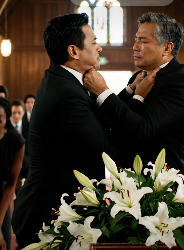 在我懷孕八個月的女兒的葬禮上，百合花的芬芳也無法掩蓋背叛的惡臭。她的丈夫帶著情人來了，她緊緊抓著自己的西裝袖子，彷彿她有權待在這裡似的，哭得像事先排練過一樣，像是在念台詞。 「我……我心碎了，」他哽咽著說，聲音哽咽得厲害。我目不轉睛地盯著他們。我的手在顫抖，但不是出於悲傷，而是出於憤怒。因為我手上拿著女兒的手機。我知道裡面有什麼。那是她留給我的最後一段影片……一個如此殘酷、如此清晰的真相，足以讓我永遠擦乾那些虛假的眼淚。