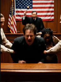 丈夫的鞋子離我的肚子只有幾英寸遠。他一腳踢過來，整個世界彷彿都震顫了一下；我倒吸一口涼氣，如同刀割般刺破空氣。 「他在說謊！」他咬牙切齒地咆哮道，眼神冰冷，彷彿我們的孩子只是一場考驗，而不是一條生命。這時，法官站了起來——動作緩慢而憤怒——他的聲音顫抖著，命令道：「法庭工作人員……逮捕他。」我認出了那個聲音。那是我的父親。突然間，我的沉默變成了一種武器。