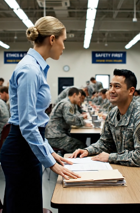 あるシールが彼女の階級について冗談を言った——すると彼女の返答でカフェテリア全体が静まり返った