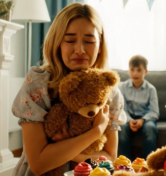 K šestým narozeninám mé dcery jí tchánové poslali jako dárek roztomilého hnědého plyšového medvídka. Nejdřív vypadala šťastně, ale pak ztuhla. „Mami, co se děje?“ Podívala jsem se blíž a zbledla. Nekřičela jsem. Zasáhla jsem. O tři dny později už u jejich dveří stála policie…