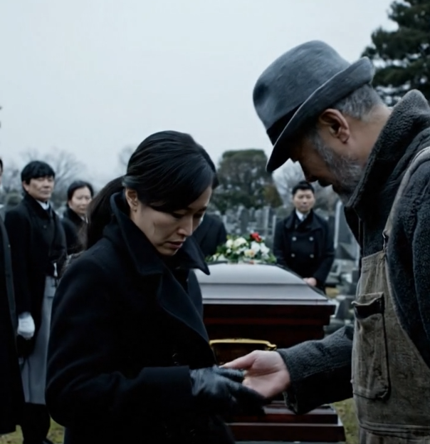 Amidst my mother’s tearful funeral, the gravedigger suddenly pulled my hand and whispered, “Miss, your mother paid me to bury an empty coffin…” I was stunned until he thrust a key into my hand with a chilling warning: “Don’t go home. Go to Warehouse No. 16—immediately.” Just then, my phone vibrated with a message from my recently deceased mother: “Come home, my child, just you alone.” The moment I opened the door to Warehouse No. 16, my world completely collapsed when I saw…