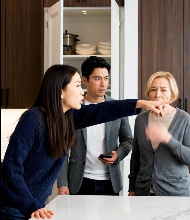 Just let your mother say another word about my salary, and I won’t hold back for another second—I’ll personally show her where she ‘stands,’ because my money isn’t her property! In the dead silence, my husband just stood there, frozen, but the moment he furtively reached for his phone signaled: This wasn’t a quarrel anymore, but a life-or-death battle about to erupt!