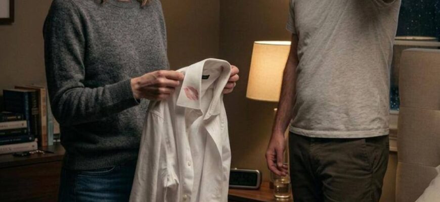 遅く帰宅し、彼女の香水の匂いを漂わせて疲れているふりをしました。