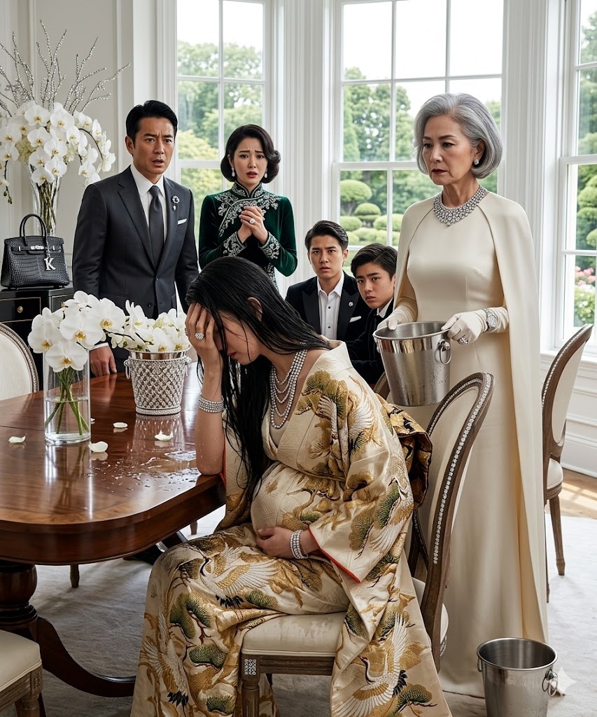 私は、元夫やその裕福な家族に、自分が彼らが働いていた数百万ドル規模の会社の“秘密のオーナー”であることを一度も明かしたことがなかった。彼らは私のことを「慈善に頼って生きる貧しい妊婦」だと思い込んでいた。ある家族の食事会で、元義母は「うっかり」私の頭に氷のように冷たい水の入ったバケツをぶちまけ、私を辱めながら笑って言った――「少なくとも、やっとお風呂に入れたわね」。私はずぶ濡れのまま座っていた。そして携帯を取り出し、たった一通のメッセージを送った。「プロトコル7を開始して」。10分後、彼らはひざまずいて懇願していた。