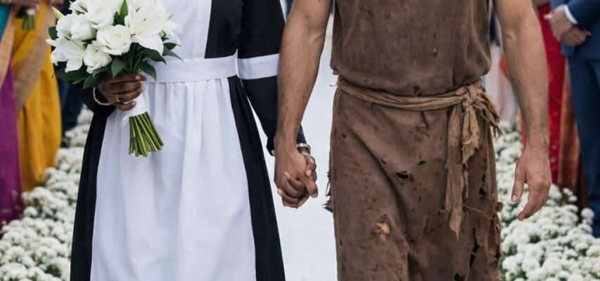 私がホームレスの男性と結婚したとき、皆は笑いました。 しかし彼がマイクを手に取り、誰も予想していなかった真実を語った瞬間、会場全体は静まり返りました。