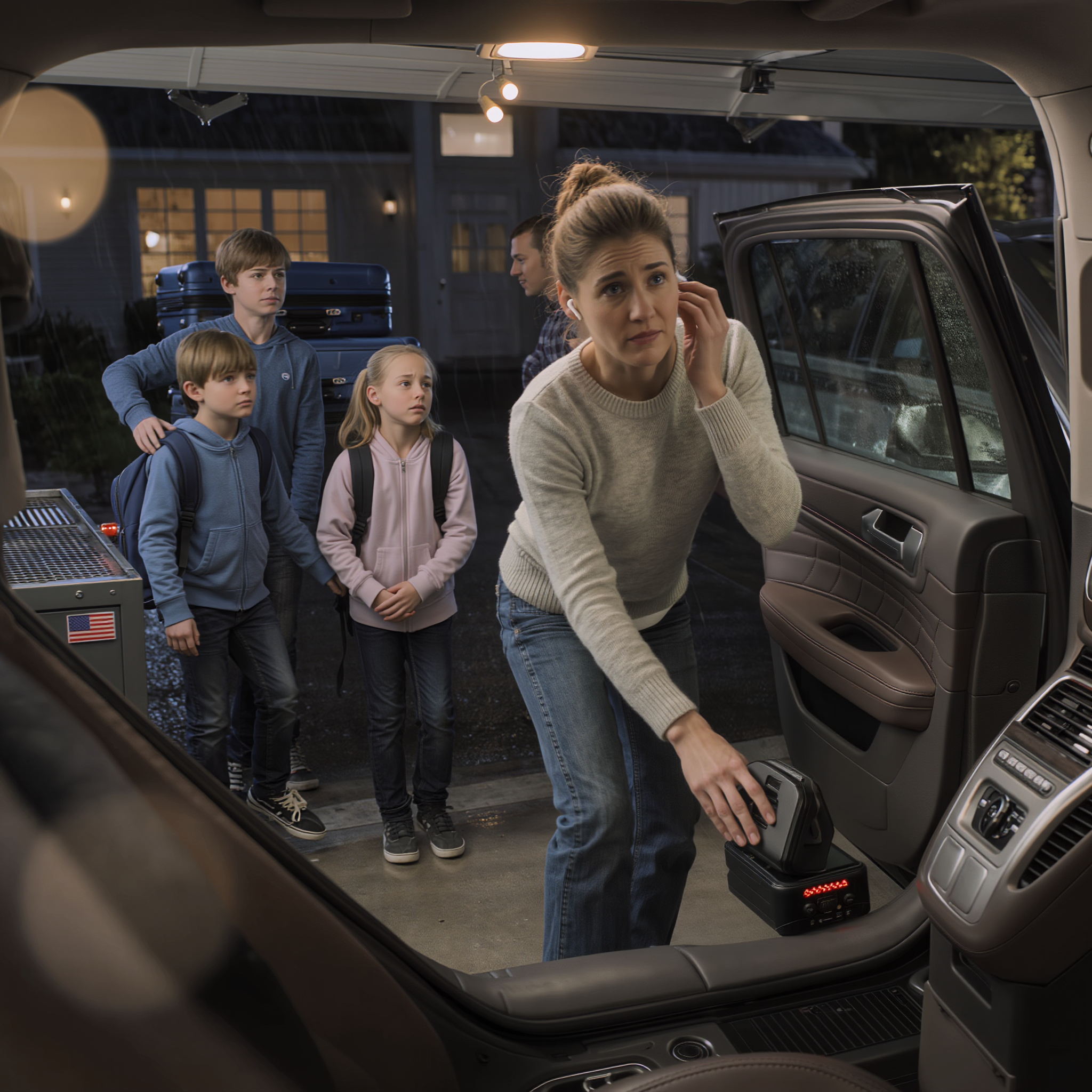 何かがおかしいと感じたので、夫の運転席の下にボイスレコーダーを隠しました。決して聞いてはいけない会話を耳にしてしまったのです。それで、夫と対峙するのを避けるため、夫が眠りにつくのを待ち、リュックサックを3つ詰め込み、夜明け前に子供たちを連れて家を出ました。