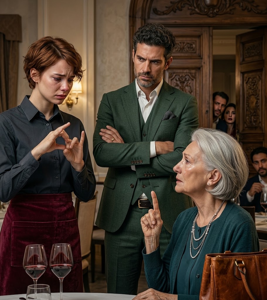 彼女が億万長者の耳の聞こえない母親に手話でたった一言を伝えた時…彼の帝国は静かに崩壊し始めた。