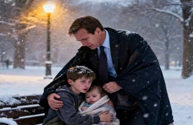 「先生……我妹妹快凍僵了。」小男孩坐在公園長椅上，壓低聲音對我說。  我原本以為我只是分給他們一件外套，但我那時並不知道，我即將徹底改變我們所有人的命運。