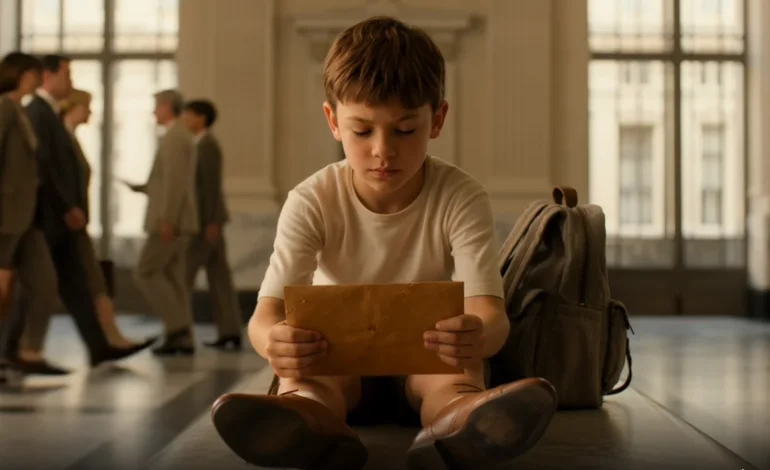 2ドルの靴を履いた少年は「隅に座っていなさい」と言われたが、彼の叔父が入ってくると銀行全体が静まり返った。👉 詳しい話はコメント欄をご覧ください。