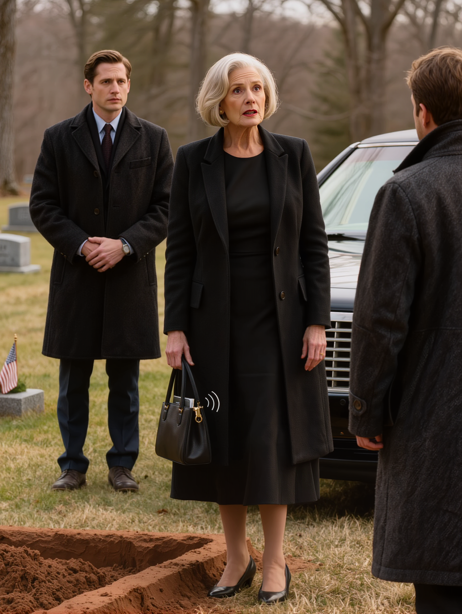 夫アーサーの葬儀で、見知らぬ番号からのメールに私はハッとさせられた。息子たちが墓のそばに立ち、妙に落ち着いた様子でいるのを見て、家族の間に生じた溝が、私が決して見てはならない何かを隠していたのではないかと、私は考え始めた。